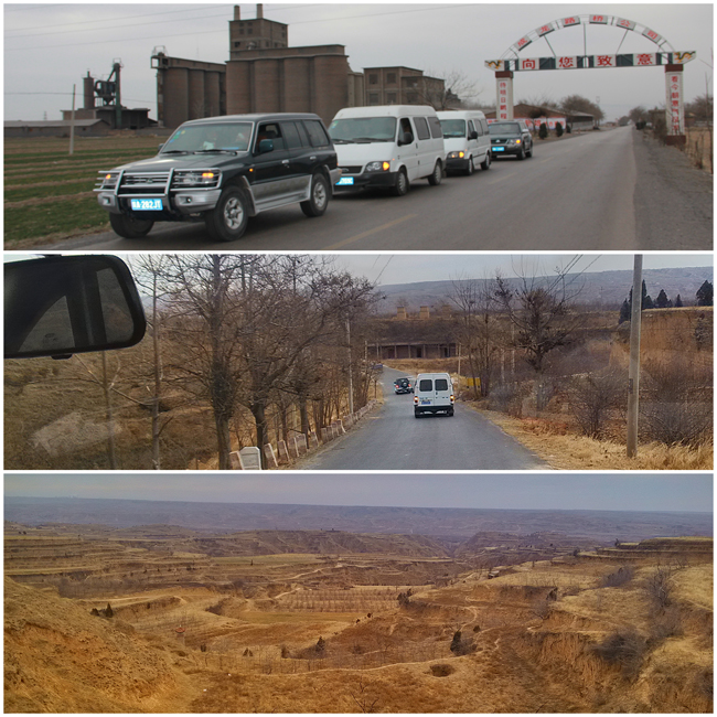 海棠教育集团带着爱心和关怀前往蒲城县西头中学的路上